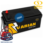 قیمت و خرید باتری 120 آمپر صبا واریان ویژه دیزل ژنراتور، کامیون و ماشین آلات راهسازی با گارانتی معتبر