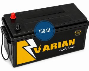 ارسال و نصب رایگان باتری 150 آمپر صبا باتری برای مدار 24 ولت ماشین های سنگین و صنعتی در قم توسط امداد باتری موسوی